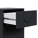 Ver imagem 5 de Conjunto para Escritório Mesa Escrivaninha Senna e Gaveteiro Steel Preto - Rede Móveis