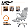 Cadeira de Escritório Presidente Executiva Oficial Supreme - Cinza - 1 - 8