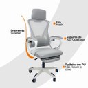 Ver imagem 6 de Cadeira de Escritório Presidente Executiva Oficial Supreme - Cinza - 1
