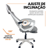Cadeira de Escritório Presidente Executiva Oficial Supreme - Cinza - 1 - 5