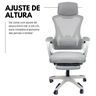 Cadeira de Escritório Presidente Executiva Oficial Supreme - Cinza - 1 - 3