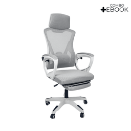 Cadeira de Escritório Presidente Executiva Oficial Supreme - Cinza - 1 - 2