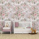 Ver imagem 4 de Papel de parede infantil floral menina adesivo flores PP02 M²