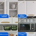 Ver imagem 5 de Cozinha Compacta Aço 3 Peças com Armário para Forno/Micro-ondas Multimóveis CR20367