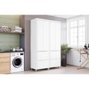 Ver imagem 1 de Multiuso Lavanderia Marquesa C/ 4 Portas e 4 Gavetas 140cm Branca - Nesher