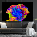 Ver imagem 3 de QUADRO DECORATIVO FACES COLOR