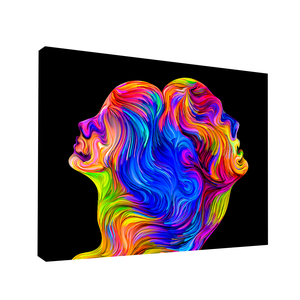 QUADRO DECORATIVO FACES COLOR