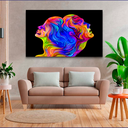 Ver imagem 2 de QUADRO DECORATIVO FACES COLOR