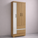 Ver imagem 1 de Guarda-roupa Compacto com Cabideiro - Atacama / Off White