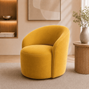 Ver imagem 2 de Poltrona Decorativa Yara Base Giratória Veludo Sala Estar Quarto Recepção Confortável