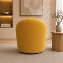 Ver imagem 3 de Poltrona Decorativa Yara Base Giratória Veludo Sala Estar Quarto Recepção Confortável