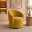 Ver imagem 4 de Poltrona Decorativa Yara Base Giratória Veludo Sala Estar Quarto Recepção Confortável