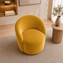 Ver imagem 5 de Poltrona Decorativa Yara Base Giratória Veludo Sala Estar Quarto Recepção Confortável