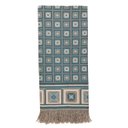 Ver imagem 4 de Xale Manta Sofá Protetora Decorativa Luxo Dupla Face Jacquar 1,40x1,70m Cairo Turquesa