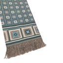 Ver imagem 3 de Xale Manta Sofá Protetora Decorativa Luxo Dupla Face Jacquar 1,40x1,70m Cairo Turquesa