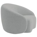 Ver imagem 4 de Kit Sofá 3 Lugares 200cm e 2 Poltronas Orgânica Luxo Recepção Amore Bouclé Cinza