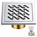 Ver imagem 1 de Ralo Inox 10x10 Banheiro Lavabo Anti Odor Anti Inseto Lavanderia Quintal Higienico Resistente Durave