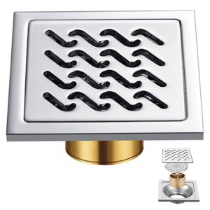 Ralo Inox 10x10 Banheiro Lavabo Anti Odor Anti Inseto Lavanderia Quintal Higienico Resistente Durave