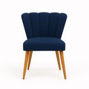Ver imagem 1 de Cadeira Decorativa para Penteadeira Quarto Mesa de Jantar Liz Azul