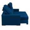 Sofá 3 Lugares 2.30 Mt Retrátil Reclinável Azul - 8