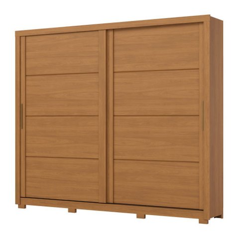 Guarda-roupa Casal 2 Portas de Correr 4 Gavetas Thor Henn