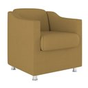 Ver imagem 5 de Kit 06 Poltronas Tilla Consultório Recepção Sala Suede Balaqui Decor Cor:capuccino