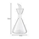 Ver imagem 2 de Kit 2 Galheteiros Azeite e Vinagre 250ml Bico Dosador Vidro Transparente Borea Oikos