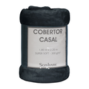 Ver imagem 1 de Cobertor de Casal Sonhare Sultan 300g 1,80 X 2,20 M - Grafite