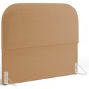 Ver imagem 2 de Cabeceira Cama Box Queen 160cm Lanna com Puff Recamier Doha W01 Bouclê Mostarda - Lyam Decor