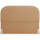 Ver mais imagens de Cabeceira Cama Box Queen 160cm Lanna com Puff Recamier Doha W01 Bouclê Mostarda - Lyam Decor