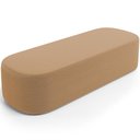 Ver imagem 6 de Cabeceira Cama Box Queen 160cm Lanna com Puff Recamier Doha W01 Bouclê Mostarda - Lyam Decor