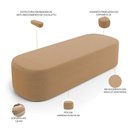 Ver imagem 3 de Cabeceira Cama Box Queen 160cm Lanna com Puff Recamier Doha W01 Bouclê Mostarda - Lyam Decor