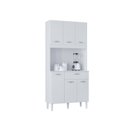 Ver imagem 3 de Armário Multiuso Kassia para Cozinha ou Área Gourmet 6 Porta:branco