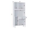 Ver imagem 4 de Armário Multiuso Kassia para Cozinha ou Área Gourmet 6 Porta:branco