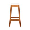 Ver imagem 4 de Banco Alto Áustria Madeira Maciça Assento Mdf Laqueado - Amêndoa/branco