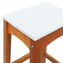 Ver imagem 5 de Banco Alto Áustria Madeira Maciça Assento Mdf Laqueado - Amêndoa/branco