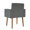 Ver imagem 6 de Kit 02 Poltronas Decorativa Sala Oferta - Balaqui Decor Cor:cinza