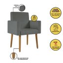 Ver imagem 2 de Kit 02 Poltronas Decorativa Sala Oferta - Balaqui Decor Cor:cinza