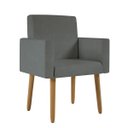 Ver imagem 4 de Kit 02 Poltronas Decorativa Sala Oferta - Balaqui Decor Cor:cinza