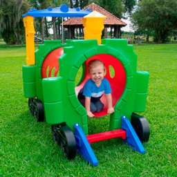 Túnel Infantil Trenzinho Lúdico Colorido de Plástico Freso - 7