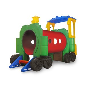 Túnel Infantil Trenzinho Lúdico Colorido de Plástico Freso