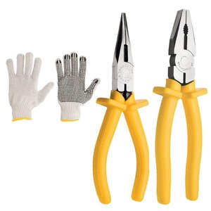 Kit Jogo Ferramentas Alicate Universal 8" 1000v com Alicate Bico Meia Cana 6" Tramontina