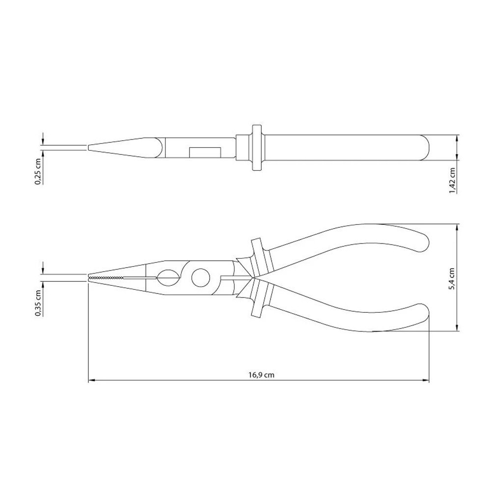 Kit Jogo Ferramentas Alicate Universal 8" 1000v com Alicate Bico Meia Cana 6" Tramontina - 3