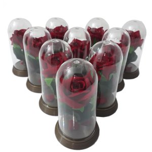 Kit 10 Mini Rosas a Bela e a Fera - Decoração ou Lembrança