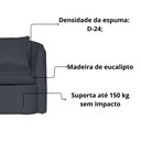 Ver imagem 4 de Kit 02 Poltrona Decorativa Recepção Escritório Veludo Alana Cor Grafite