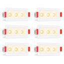 Ver imagem 1 de 6 Mini Spot Downlight Triplo Embutir 3000k Recuado Bet90