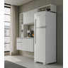 Kit Cozinha Suspensa Mel com Balcão 163cm Branco - Poquema Móveis - 2