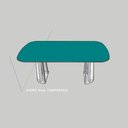 Ver imagem 7 de Conjunto de Jantar 6 Lugares Mesa Tampo em Vidro 1,80m Dalla