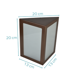Arandela De Aluminio E27 Bivolt Marrom Rioprelustres 6212 Arandela 6212 - 2