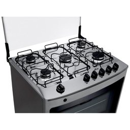 Fogão a Gás Acendimento Automático Consul 5 Bocas Inox Cfs5nar - Bivolt - 5